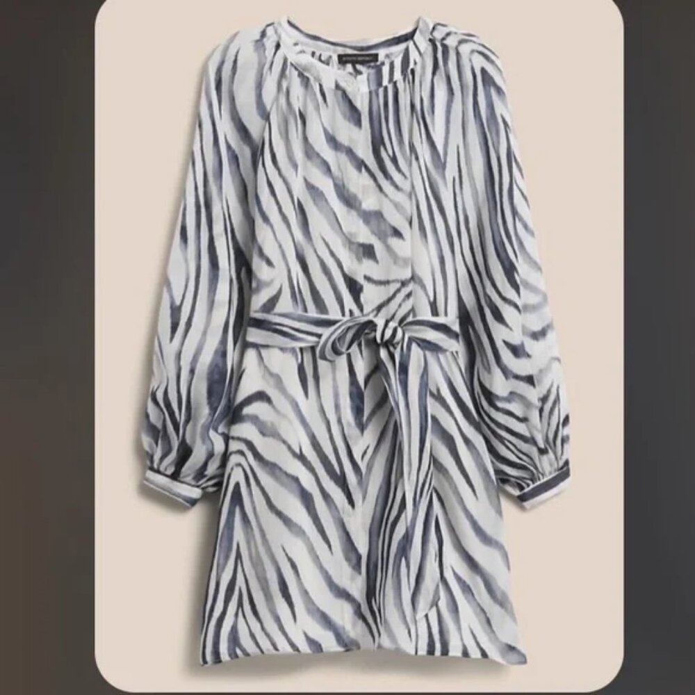Banana Republic Reverie Ramie Popover Shirtdress *no cami*